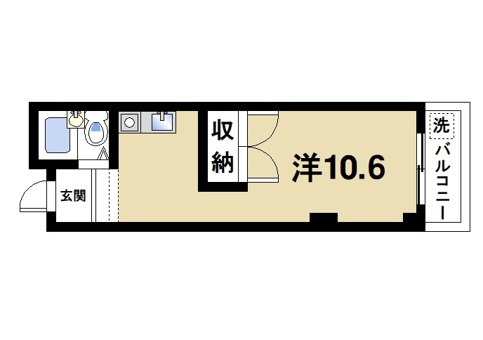 ブレスト北之庄Ⅴの間取り