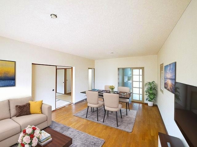 東生駒さつき台ローレルコートの居間・リビング|CGで家具等を配置したもので家具等は含まれません