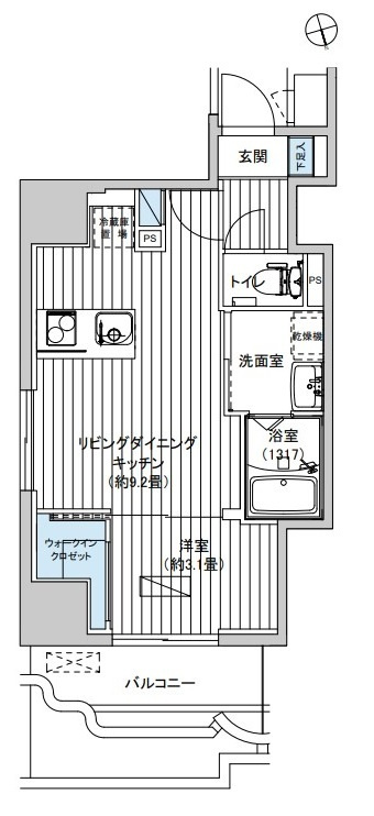 レ・ソール本八幡パラシオンの間取り
