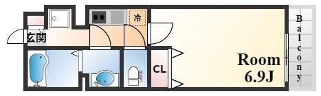 EastRoad六甲の間取り