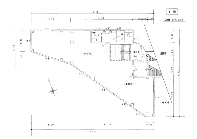 平塚市田村７丁目の店舗事務所の間取り|1階