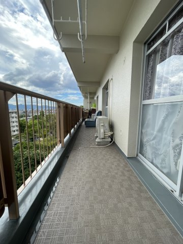 笹の台団地7棟のバルコニー|笹の台団地7棟（2LDK）南側バルコニー
