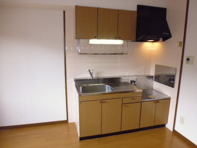 岡山市南区植松のアパートのキッチン