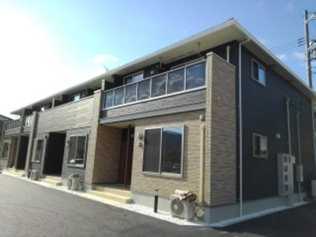 倉敷市林のアパートの外観