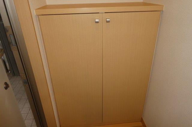 小田郡矢掛町矢掛のアパートの内装|シューズボックス
