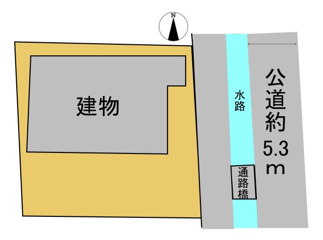中古戸建　大垣市貝曽根町　昭和49年築の区画図