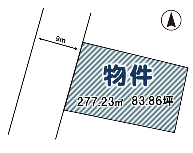栃木市大平町富田の土地図