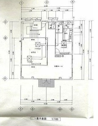 天白区池場１丁目貸店舗(P10台駐車可能)の間取り|1階間取図