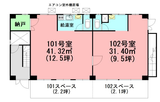 松屋明石町ビルの間取り