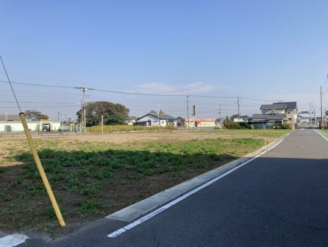 加須市北下新井の売地の外観