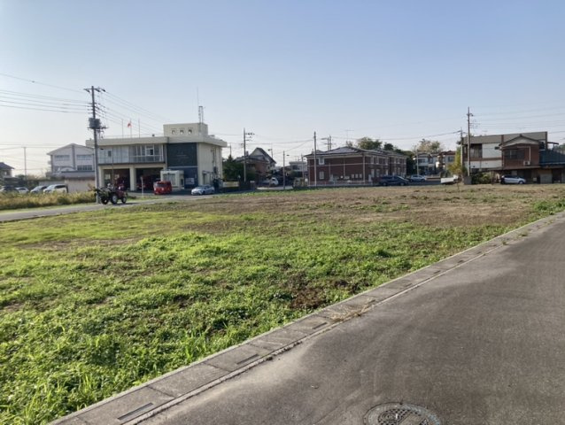 加須市北下新井の売地の外観