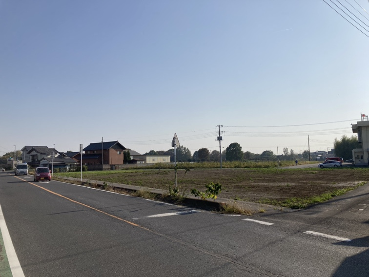 加須市北下新井の売地の外観