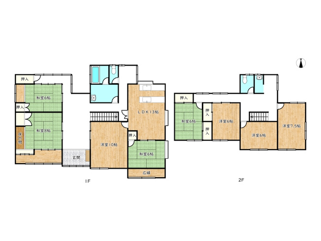 【間取り】 | 姫路市勝原区山戸／中古戸建