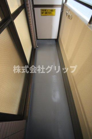 オーベル川崎のバルコニー