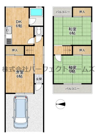 倉治3丁目戸建　賃貸の間取り