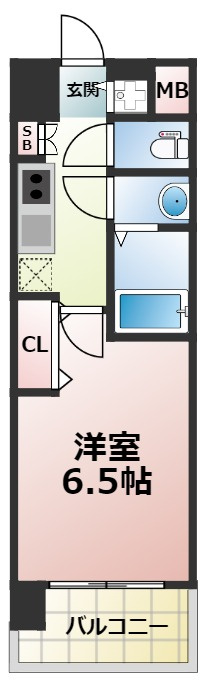 スワンズシティ大阪エスクレアの間取り