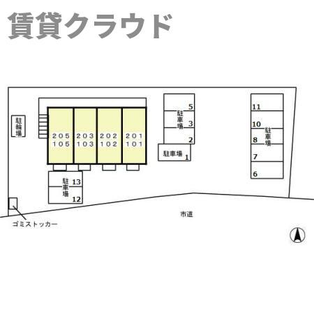 アリオス　ガルソニエラの区画図