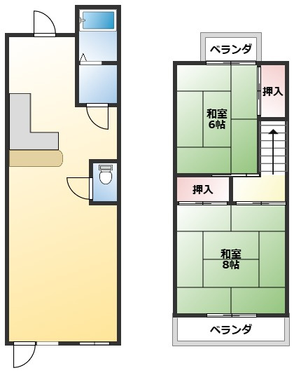 【間取り】 | 本堅田5店舗