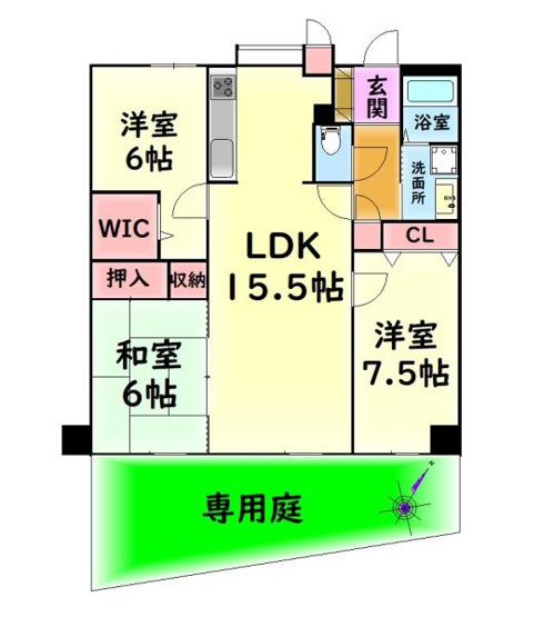 【間取り】 | アクアコート貝塚　中古マンション