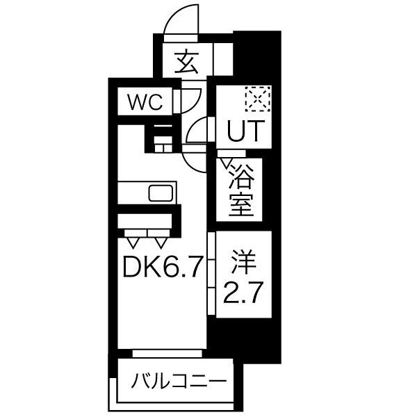 ワールドアイ大阪城EASTアドバンスの間取り