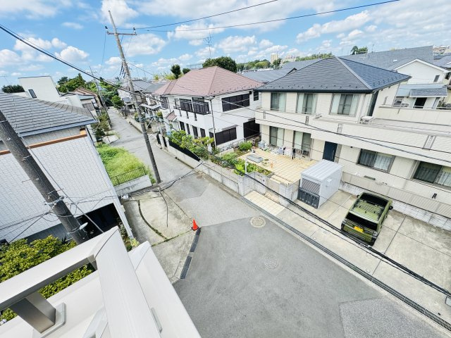 柏市篠籠田新築戸建の展望|バルコニーより道路側眺望