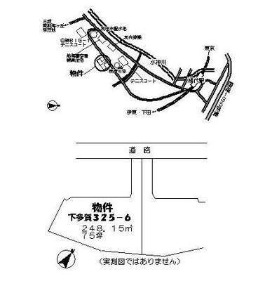 【土地図】 | 熱海市下多賀　売地