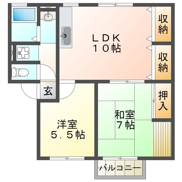 ソファレ池上の間取り