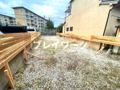 【前面道路含む現地写真】 | 条東小・南向き・土地28坪・建築条件なし・更地渡し・泉大津市末広町2丁目 | 前面道路含む現地写真です