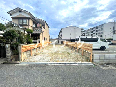 【前面道路含む現地写真】 | 条東小・南向き・土地28坪・建築条件なし・更地渡し・泉大津市末広町2丁目 | 前面道路含む現地写真です
