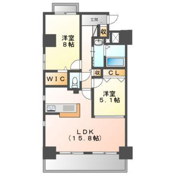 リッチ・クレールマンションの間取り