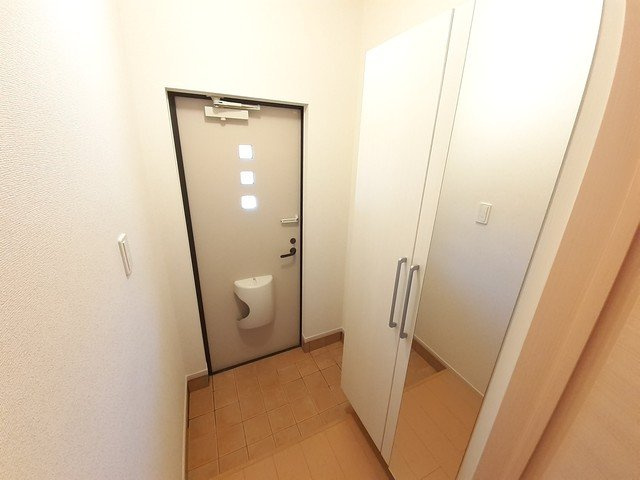 宗像市赤間４丁目のアパートの玄関|毎日通る玄関はこちらです