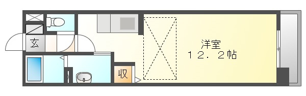 アルファレガロ岡山駅前の間取り