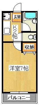ＥＳＴＡＴＥ紫苑Ｎｏ．２の間取り