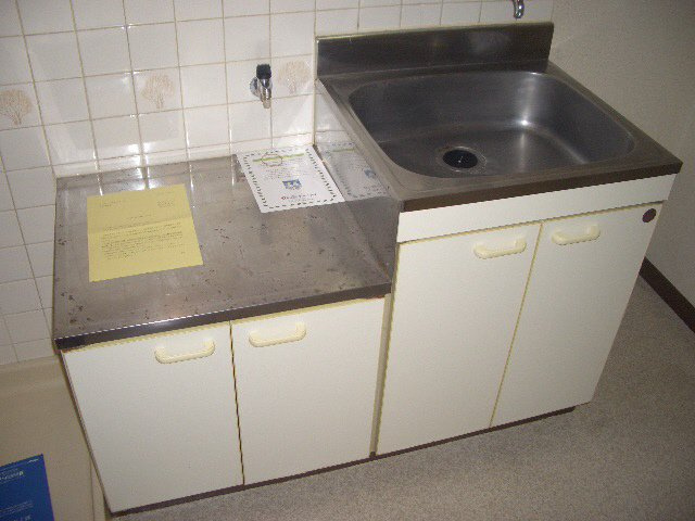 ＥＳＴＡＴＥ紫苑Ｎｏ．２のキッチン|ガスコンロ設置可のキッチンです