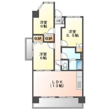 クレール新屋敷の間取り