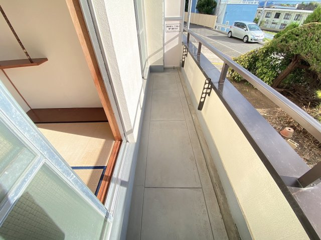谷野マンションのバルコニー