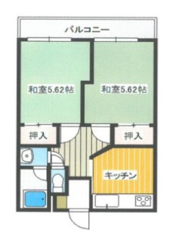 谷野マンションの間取り