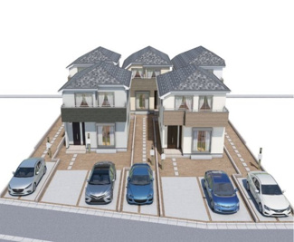 【外観】 | 本パースは、イメージ図につき、風景、建物、植栽などについては施工後の現物との差異が生じます
つきまして本パースによって生じたいかなる損害については一切責任を負いません