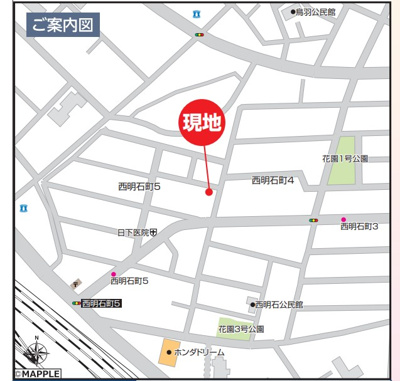 【地図】 | 明石市西明石町5丁目　新築戸建　仲介手数料無料！ | 明石市西明石町5　新築　仲介手数料無料！