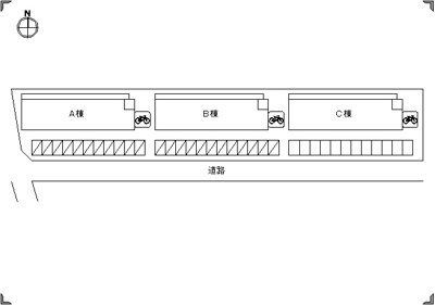 【区画図】 | リヴェール北御座 C棟 | リヴェール北御座　配置図
