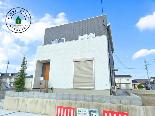 パティオニュータウン月見ヶ丘（41号棟）の外観|デザイン性のある外観です。