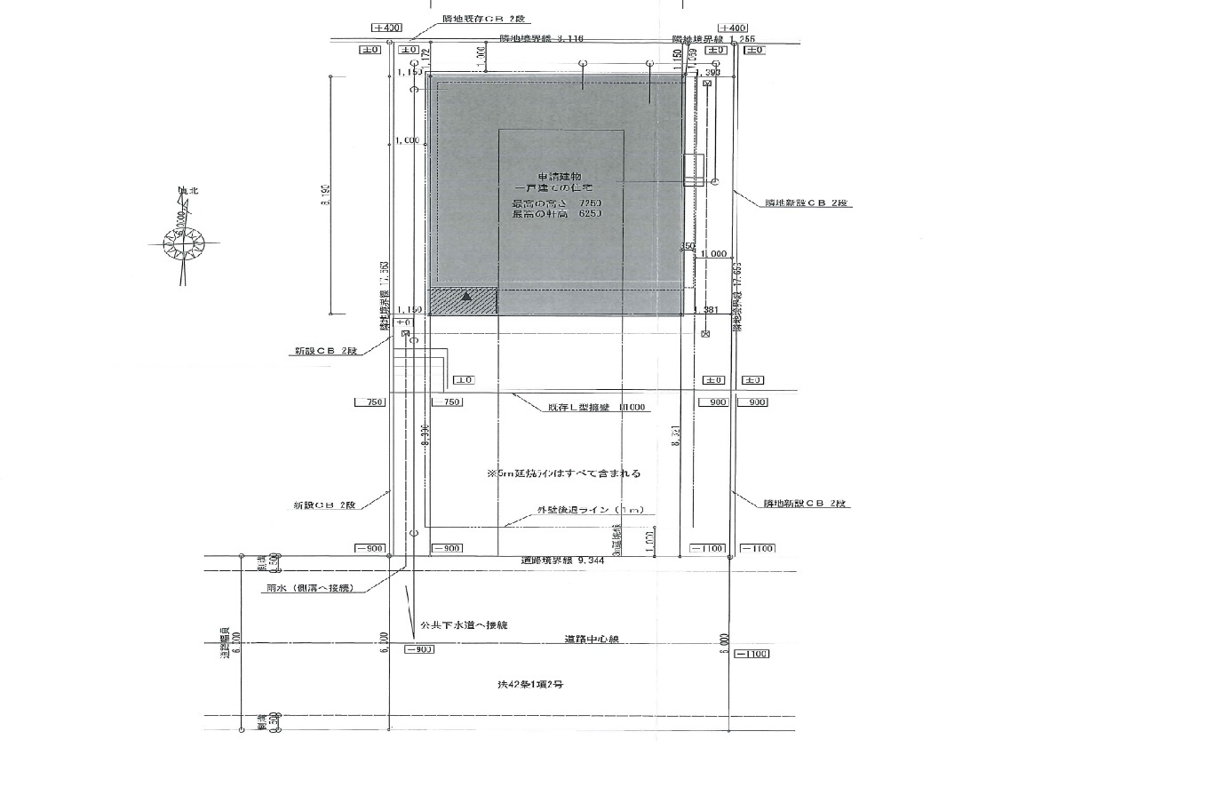 パティオニュータウン月見ヶ丘（41号棟）の区画図|配置図（41号棟）