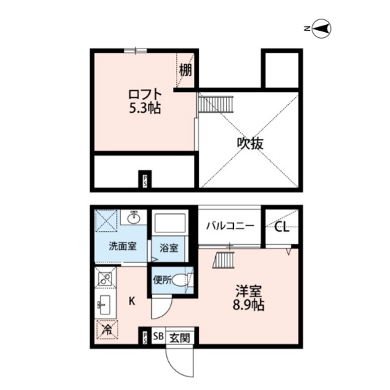 【間取り】 | Loup de Mar堀田【名古屋市賃貸・LOFT】