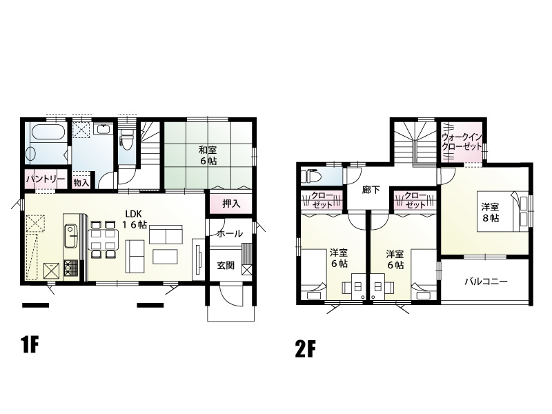 【B号棟:区画図】車4台駐車可能です。