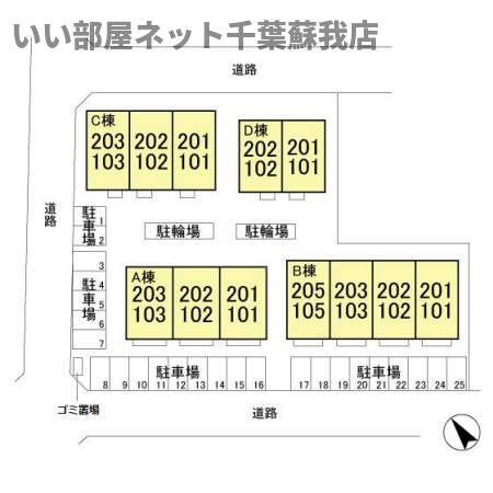 プルミエール　A棟の区画図