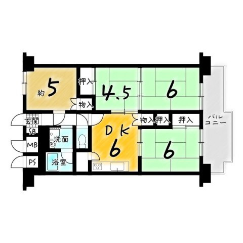 向島ニュータウン第3街区A棟