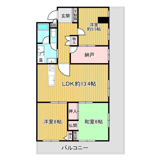 薬師寺アーバンライフの間取り