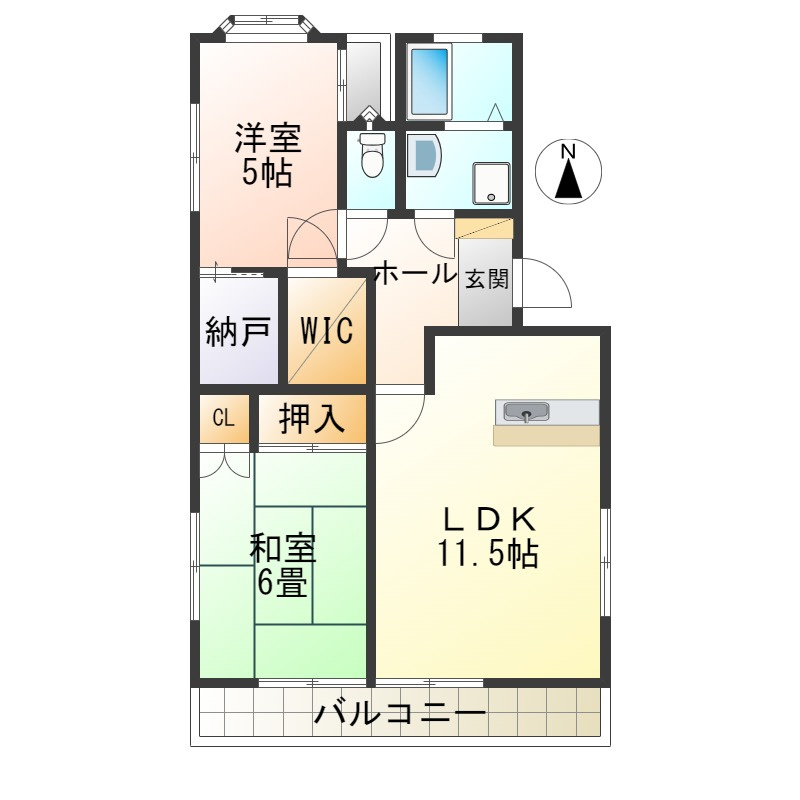 ハイツマロニエ1番館の間取り