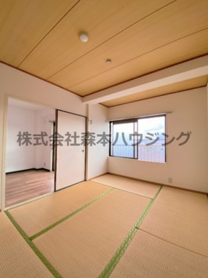 【和室】 | 　交野ロイヤルコート | 柔らかい畳が心地よい和室