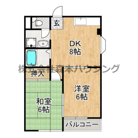【間取り】 | 　交野ロイヤルコート